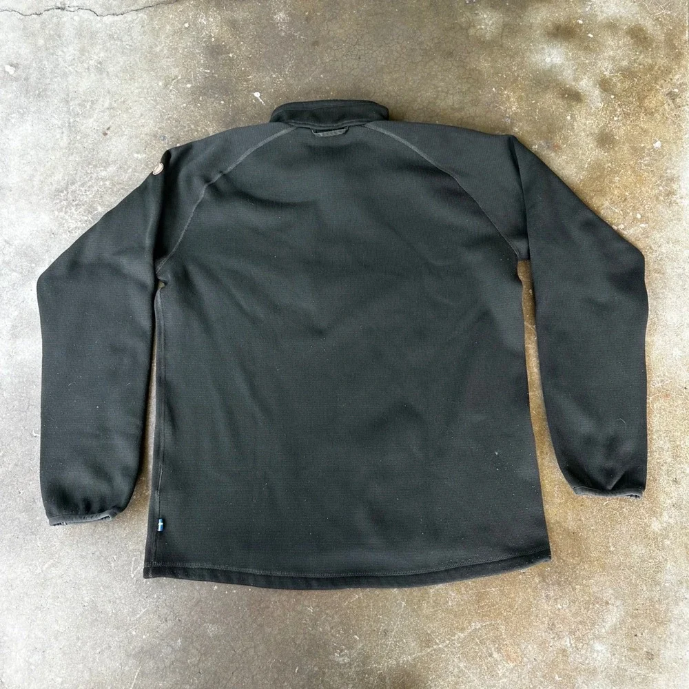 Fjallraven Ovik Fleece Half Zip Mens Medium Green Fleece G-1000 Pullover 87154